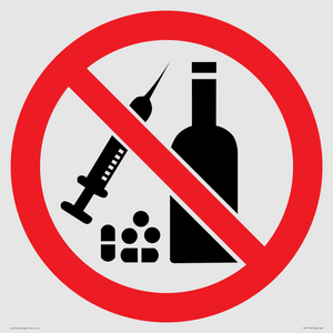 P908 Prohibition: No alcohol or drugs